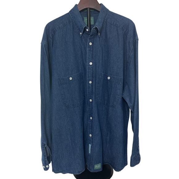 BAXTER Vintage Men's Heavy Denim Button Shirt Size XL - Picture 1 of 6